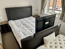 Bed brown leather for sale  HAYWARDS HEATH
