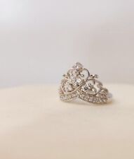 Used, Crown Ring - Sterling Silver Princess Ring - princess Crown  Ring Gift For Her for sale  Shipping to South Africa