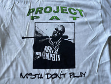 Project Pat Official Mista Don't Play Shirt Tommy Wright Three Six Mafia LARGE for sale  Shipping to South Africa