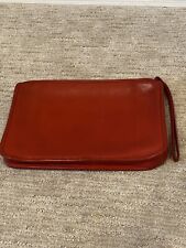 Bolsa de mão vintage anos 70 Coach couro vermelho, NYC 11”W, mancha de tinta comprar usado  Enviando para Brazil