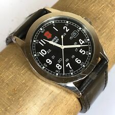 Reloj Victorinox Ejército Suizo Infantería 24653 Esfera Negra Para Hombre 38mm Acero Inoxidable segunda mano  Embacar hacia Argentina