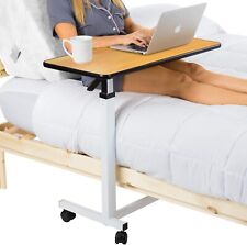 Used, Vive Overbed Table (XL) - Hospital Bed Table - Swivel Wheel Rolling Tray  for sale  Shipping to South Africa