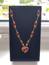 Danbury Mint red rose gold   Necklace for sale  PENICUIK
