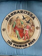 Vintage Barbarossa Beer Sign Plaque Red Top Brewing Co. for sale  Shipping to South Africa