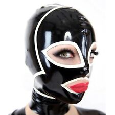 Unisex Face Zipper Mask Mouth Cover Gift Latex Role Play Adult Back Head Night for sale  Shipping to South Africa
