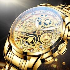 Usado, NEKTOM 2023 relógios masculinos de luxo marca superior relógio de ouro aço inoxidável grande masculino Wri comprar usado  Enviando para Brazil