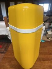 Vtg Ingrid Porto Vino Picnic Portable 3 Bottle Wine Cooler Yellow NICE!! for sale  Shipping to South Africa