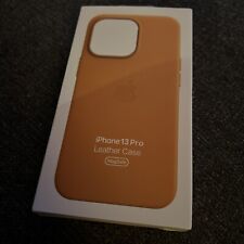 GENUINE APPLE IPHONE 13 / 13 PRO / 13 PRO MAX LEATHER MAGSAFE CASE - GOLDEN BROW for sale  Shipping to South Africa