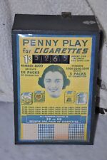 Vintage CIG. Themed Penny Coin-op Counter Top Gaming Machine  READ!!!!, used for sale  Shipping to South Africa