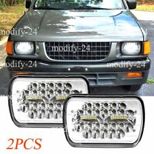 Fit Isuzu Pickup I-Mark Pair 7X6 5X7 Inch LED Headlights Chrome Hi-Lo Beam DOT for sale  Shipping to South Africa