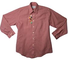 Camisa bordada upcycled feminina média masculina pequena professor vintage comprar usado  Enviando para Brazil