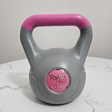 Kettlebell Tone Fitness 5 lb rosa e cinza musculação comprar usado  Enviando para Brazil