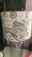 Map lampshade table for sale  WOODBRIDGE