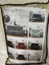 Capa elástica para sofá 3 lugares elastano jacquard tecido elástico comprar usado  Enviando para Brazil