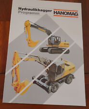 HANOMAG excavadora hidráulica resumen del programa 1988 folleto folleto maquinaria de construcción segunda mano  Embacar hacia Argentina