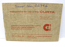 Curta Calculator MANUAL Serial # 22946 TYPE 1 Original SC 1950's Illustrated for sale  Shipping to South Africa