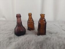 Botellas de vidrio marrón miniatura vintage RETRO  segunda mano  Embacar hacia Argentina