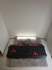 iBUYPOWER GKB100 Gaming Keyboard Spill resistant Gamdias Black/Red for sale  Shipping to South Africa