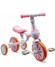 Regalo de triciclos 3 en 1 para niños de 2-4 años niños niñas con rosa desmontable, usado segunda mano  Embacar hacia Argentina