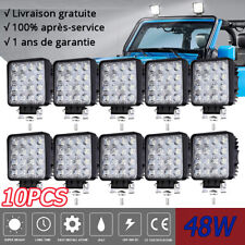 10X 48W LED Work Light Phares De Travail Projecteur 12V 24V Chantier SUV 4X4 4WD segunda mano  Embacar hacia Spain