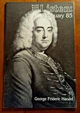 Guía de Programa de Radio WUNC UNC Chapel Hill NC Febrero 1985 Handel Mozart++ 31pp segunda mano  Embacar hacia Argentina