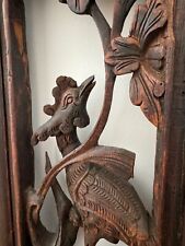 Vintage Chinese Hand Carved Wall Decor.  for sale  Shipping to South Africa