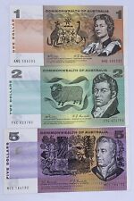 Lote de 3 billetes de banco australianos papel moneda antiguo de la década de 1960 Phillips/Randall/Coombs segunda mano  Embacar hacia Argentina