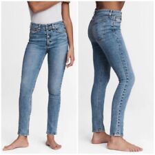 Pantalones de mezclilla ajustados ""Farrah"" Rag & Bone/JEAN NINA con botones de gran altura 25 Precio de venta sugerido por el fabricante $255, usado segunda mano  Embacar hacia Argentina