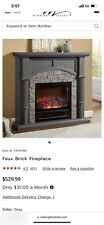 Faux brick fireplace for sale  Los Angeles