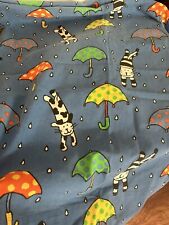 1 painel cortina vintage tecido crianças gatos guarda-chuva chuva pop art azul 60x60 crianças, usado comprar usado  Enviando para Brazil