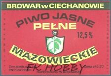 Poland Brewery Ciechanów Mazowieckie Beer Label Bieretikett Cerveza ci45.5 na sprzedaż  PL