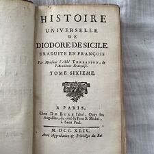 Histoire universelle diodore d'occasion  Saint-Maur-des-Fossés