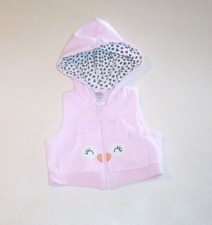 Chaleco tejido acolchado con capucha rosa Essentials para bebé niña 3 meses segunda mano  Embacar hacia Argentina