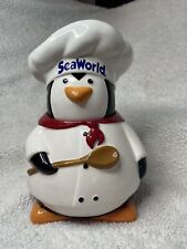 RARO Seaworld Cooking Chef Chapéu Pinguim Biscoito Jarro Vasilha Loja de Lembranças Shamu comprar usado  Enviando para Brazil
