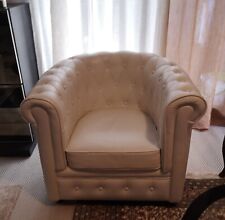Fauteuil chesterfield cuir d'occasion  Antibes