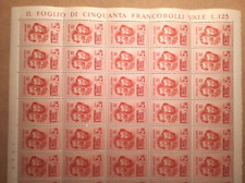 F18 foglio francobolli usato  Fondi