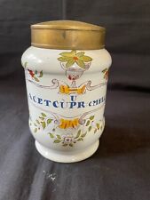 antique belgium clin midy pharmacy jar - albarello . Marked bottom for sale  Shipping to South Africa