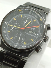 Relógio masculino Porsche Design Orfina 7750 Chrono SWISS Top Gun PVD preto fosco aço comprar usado  Enviando para Brazil