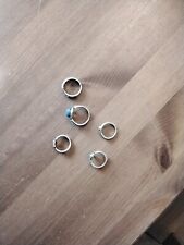 Silver coloured rings for sale  OLDHAM