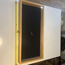 Vitrine caixa de sombra de madeira aprox 31,5x15x3,5 com trava comprar usado  Enviando para Brazil