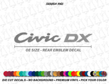 Civic DX USDM Rear Hatch Trunk Emblem Decal for 92-00 Civic EG EK EF Sticker for sale  Shipping to South Africa