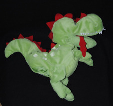 Peluche doudou marionnette dinosaure dragon IKEA laskig vert rouge TTBE segunda mano  Embacar hacia Mexico