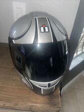 CASCO ICON ALLIANCE plateado talla M segunda mano  Embacar hacia Mexico