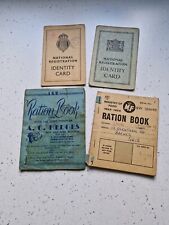 Wartime Identity Cards And Post War Ration Books for sale  Shipping to South Africa