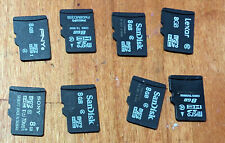 Lot of 8 - 8GB Used Mixed Brands & Speeds MicroSD Memory Cards for sale  Shipping to South Africa
