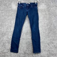 Jeans Hollister Social Stretch Skinny Feminino Tamanho W26xL29 Azul Marinho Cintura Baixa, usado comprar usado  Enviando para Brazil
