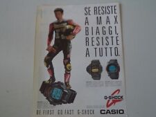 advertising Pubblicità 1995 CASIO G-SHOCK DW-6600 6700 002 e MAX BIAGGI, usado comprar usado  Enviando para Brazil