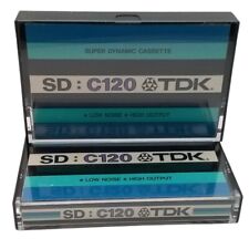 TDK SD C-120 Blank Audio Cassette Tapes Bundle Of Two 120 Minutes Each for sale  Shipping to South Africa