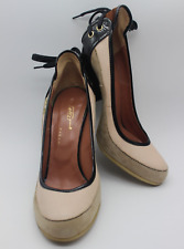 Papel de parede Vicini sapatos femininos de couro salto cone feitos na Itália 38,5, usado comprar usado  Enviando para Brazil