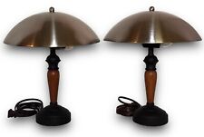 Set of 2 Touch Table Bedside Lamps w/ Metal Lamp Shades 25W for sale  Shipping to South Africa
